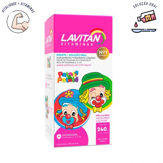 Lavitan infantil  Patati Patatá liquída 240ml sabor tutti frutti